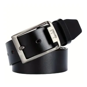 1pc Stay Fashion With Casual PU Belt With Alloy Buckle For Men, Perfect For Daily Wear And Business Occasion! , ideal choice for gifts