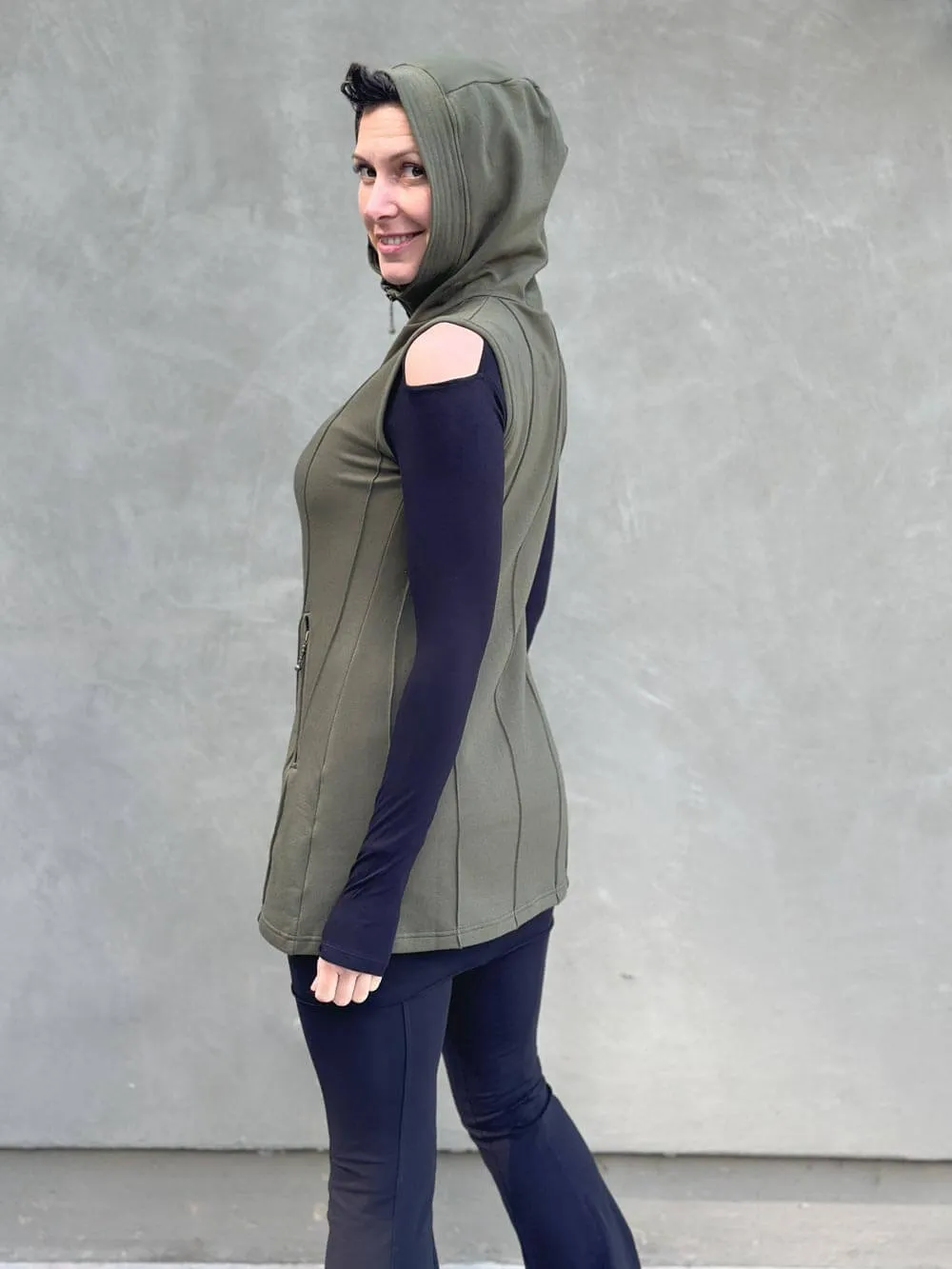 Bamboo Fleece Midi Vest