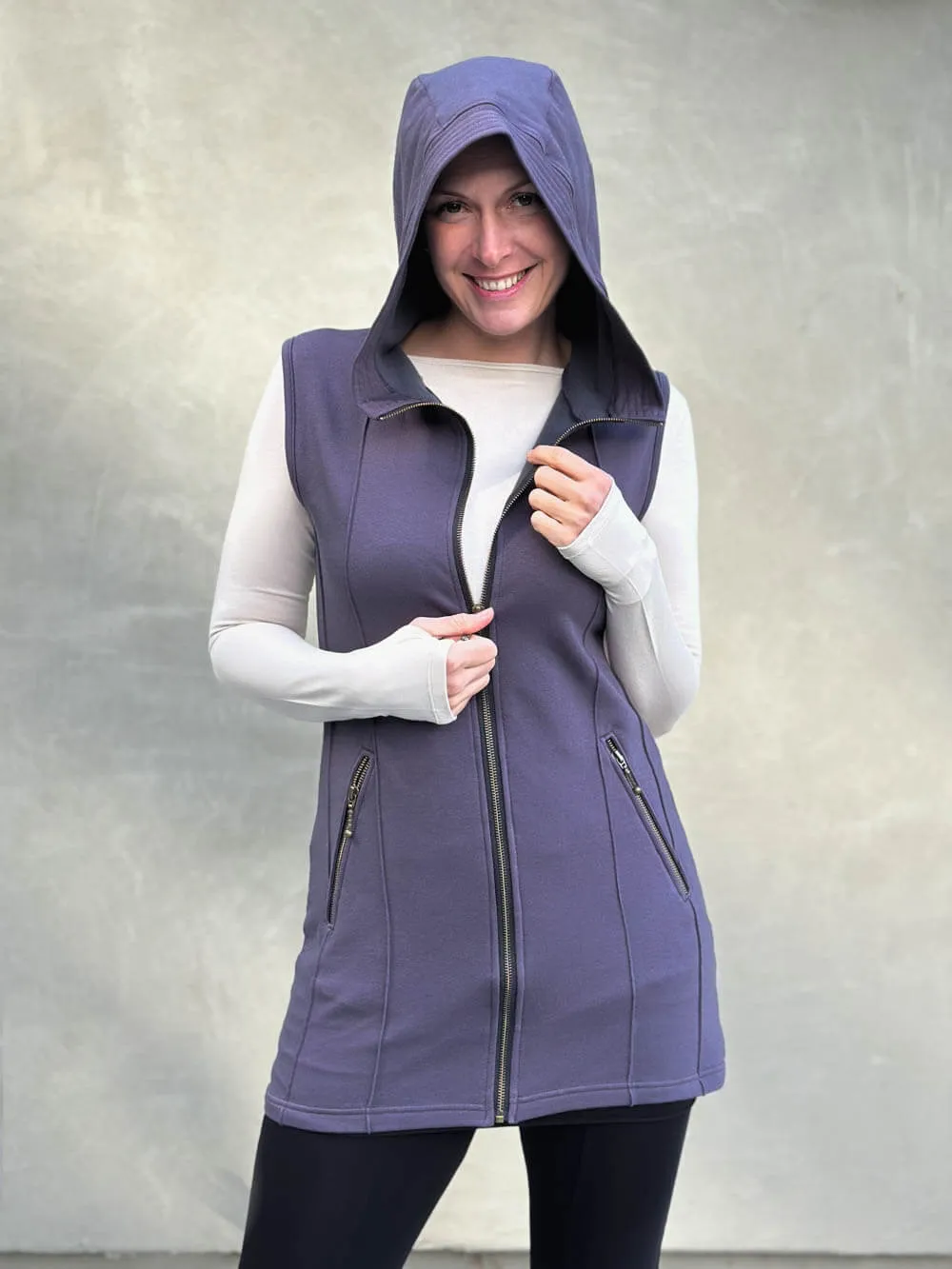 Bamboo Fleece Midi Vest