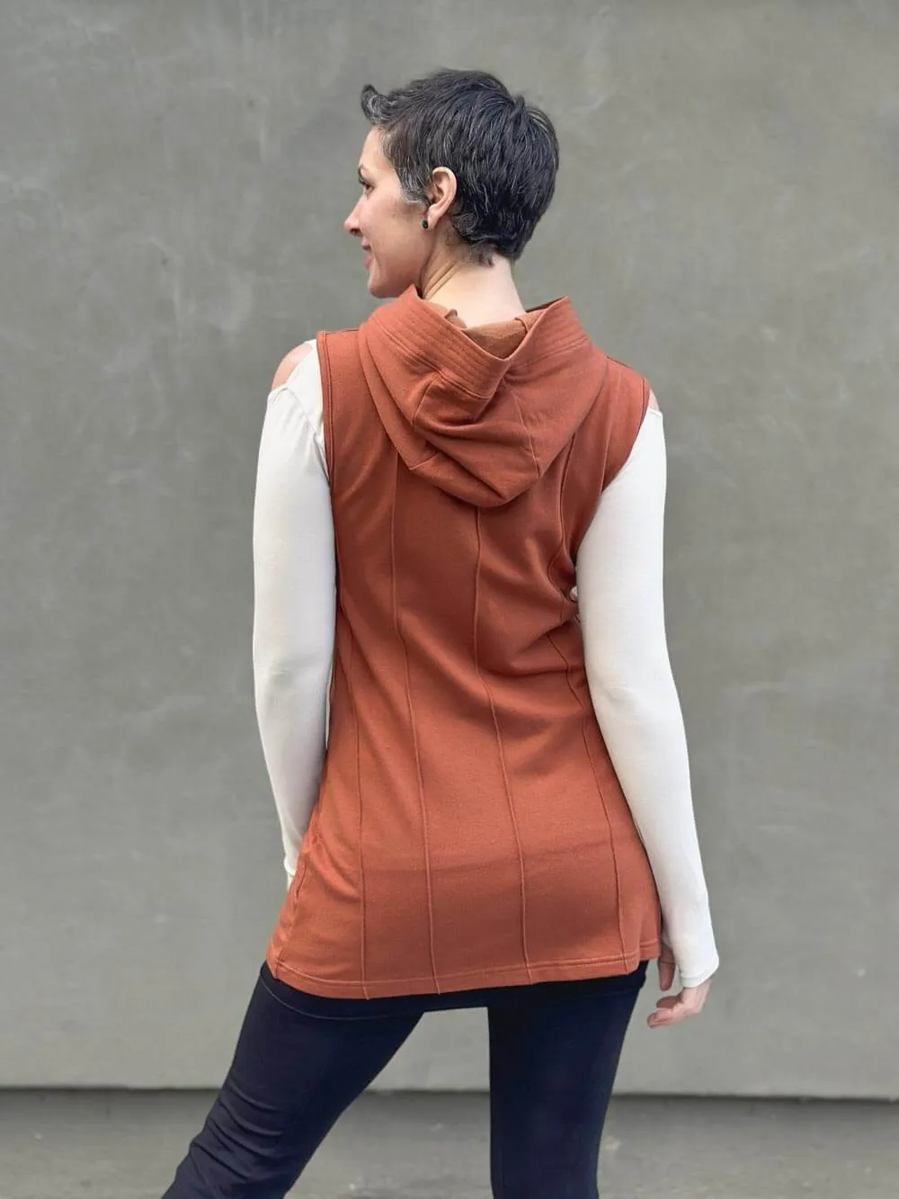 Bamboo Fleece Midi Vest