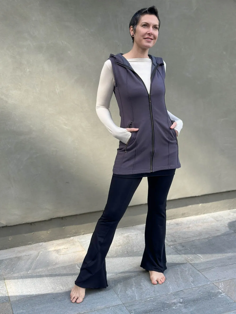 Bamboo Fleece Midi Vest