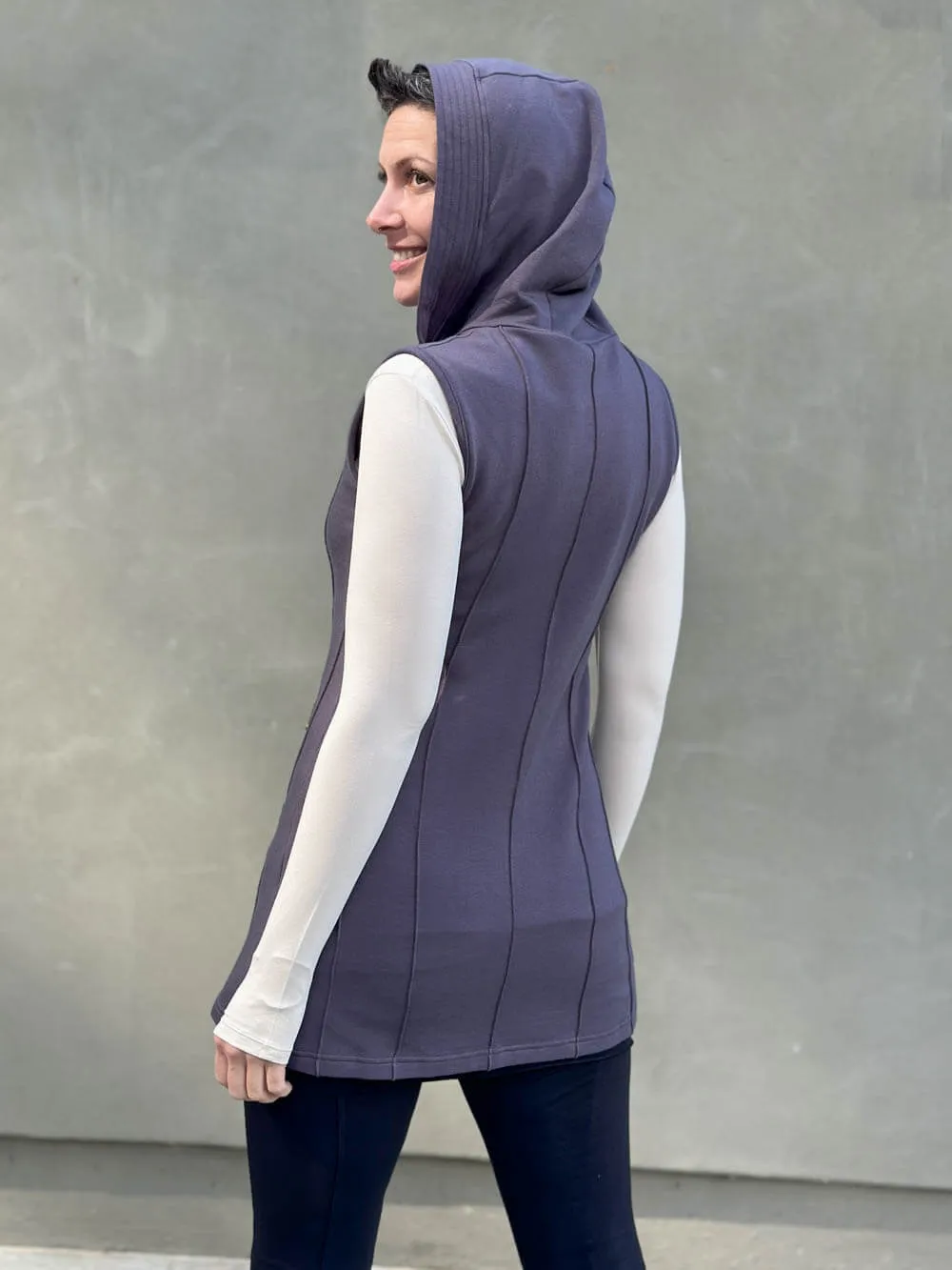 Bamboo Fleece Midi Vest