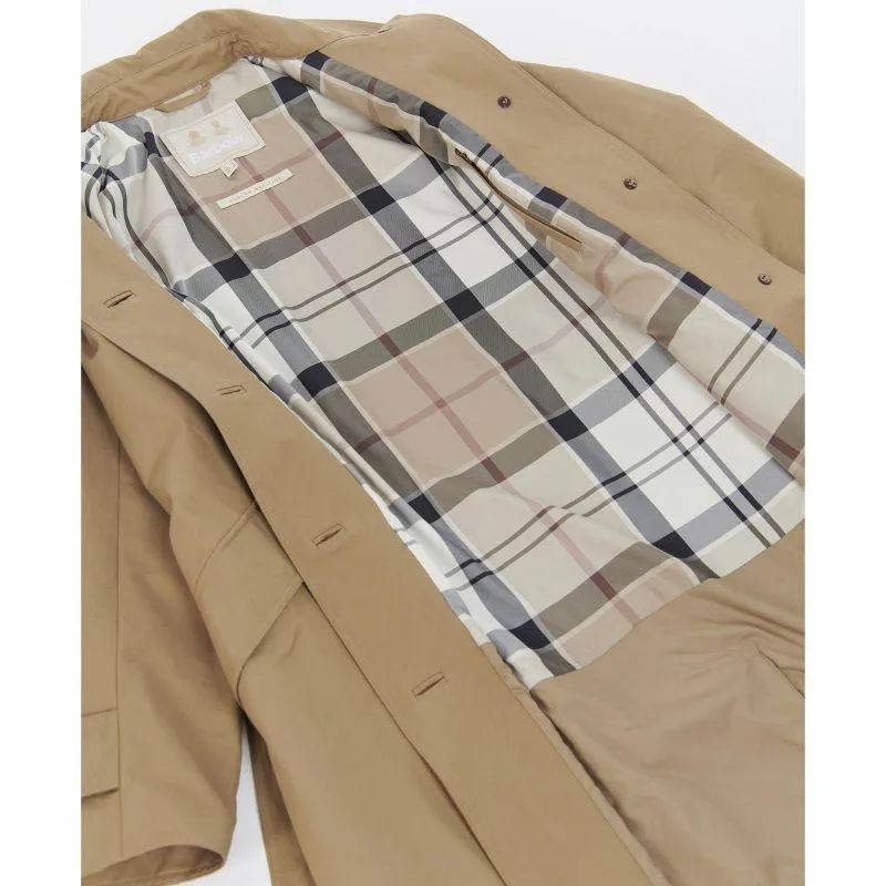 Barbour Opal Ladies Showerproof Trench - Rosewood/Rosewood Tartan