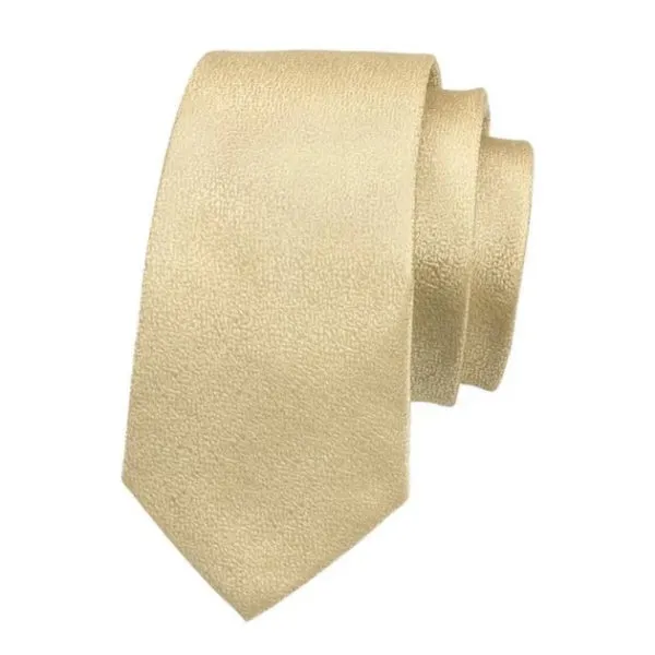 Classy Men Light Gold Noise Silk Tie