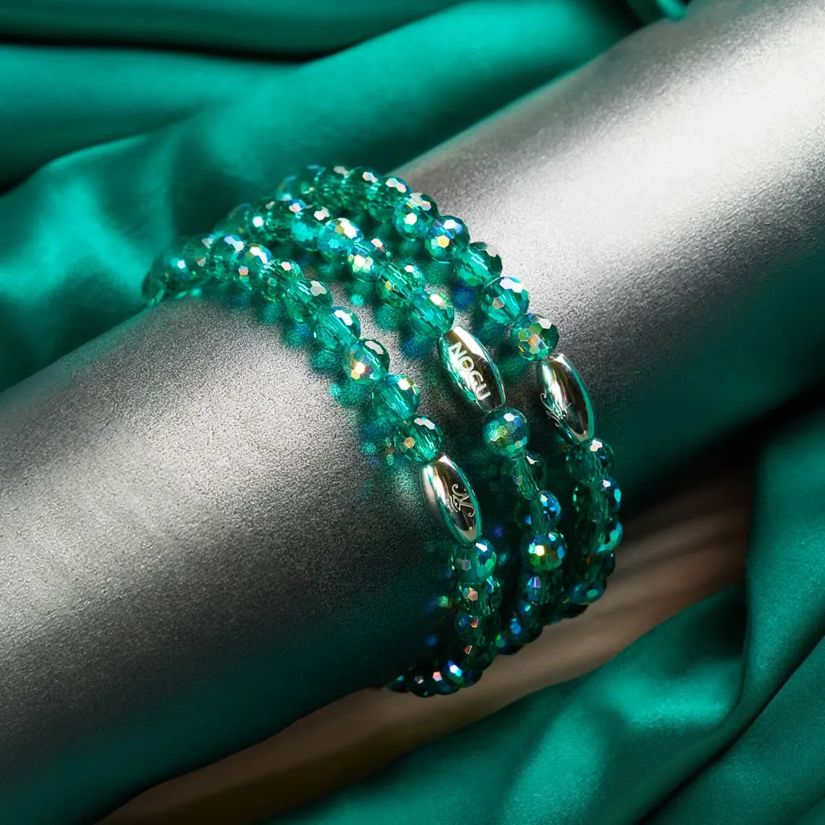 Deep Turquoise | Faceted Prisma Bracelet