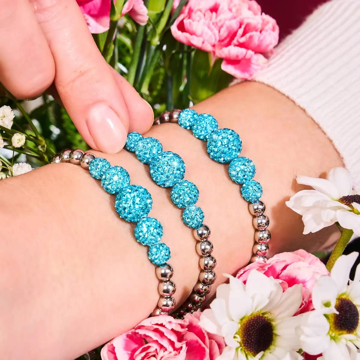 Fiji Blue | Crystal Cascade Kikiballa Bracelet