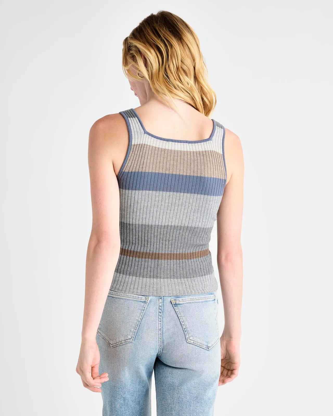 Georgie Rib Stripe Tank