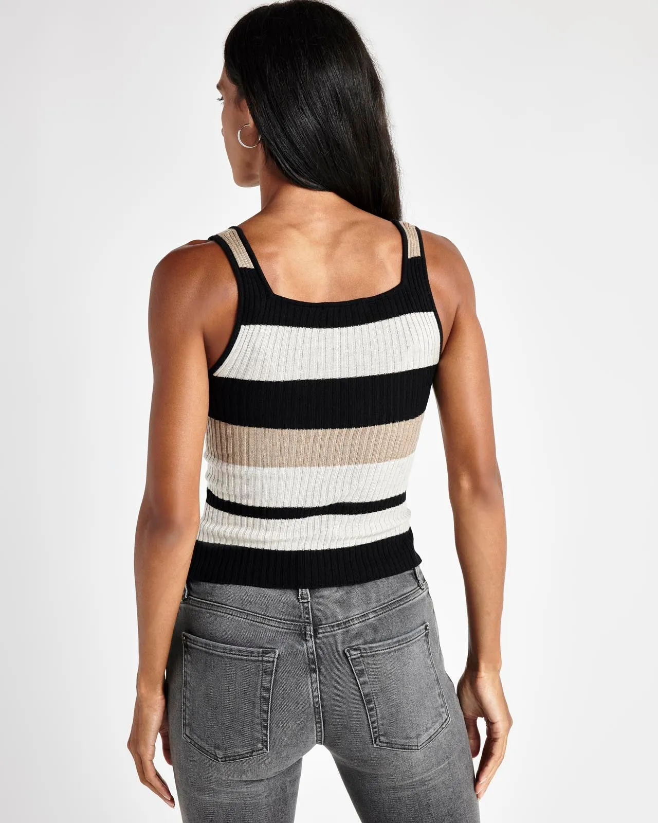 Georgie Rib Stripe Tank