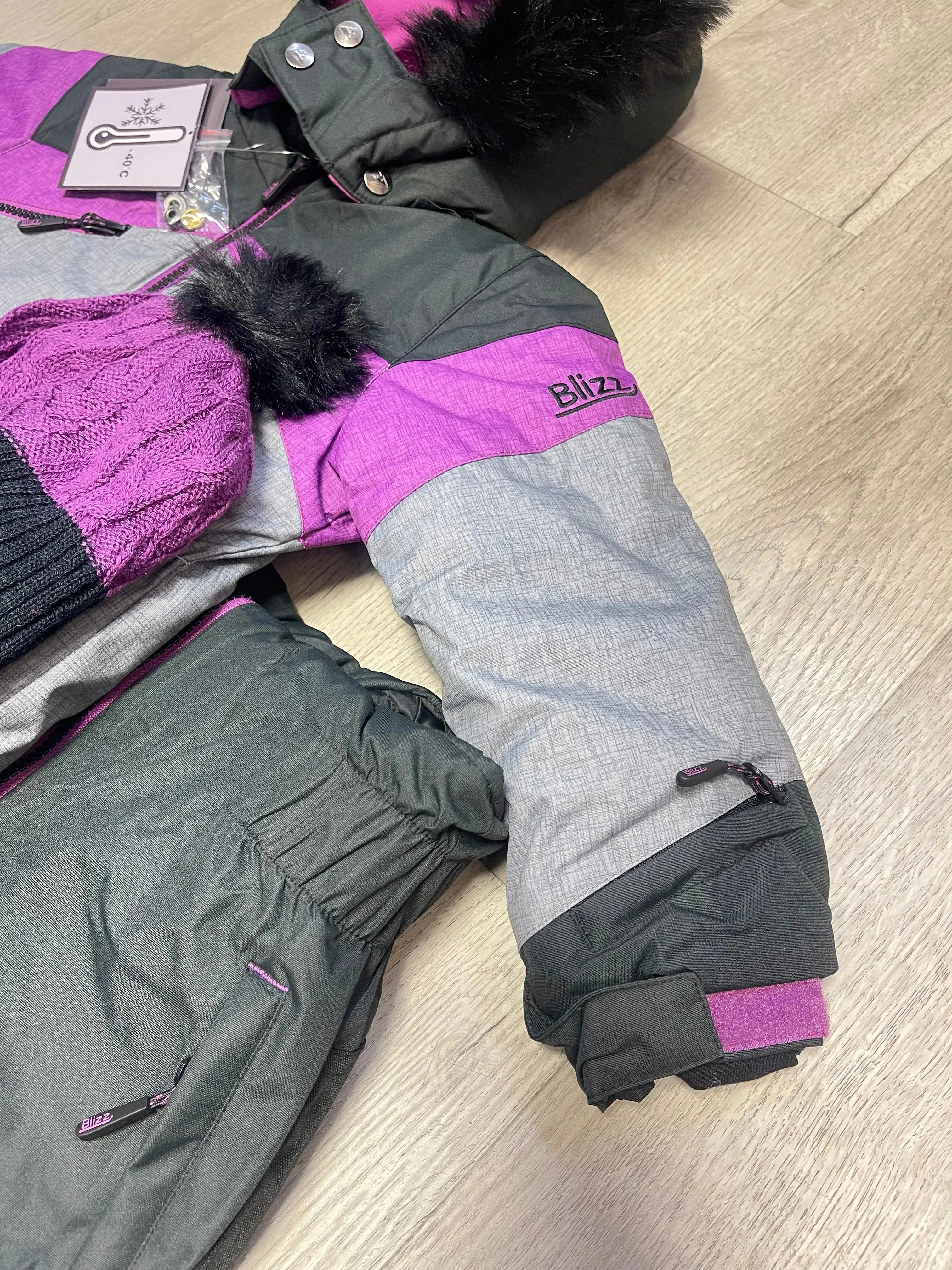 Girls Snowsuit 5 PCS Set - Beautyberry | Blizz