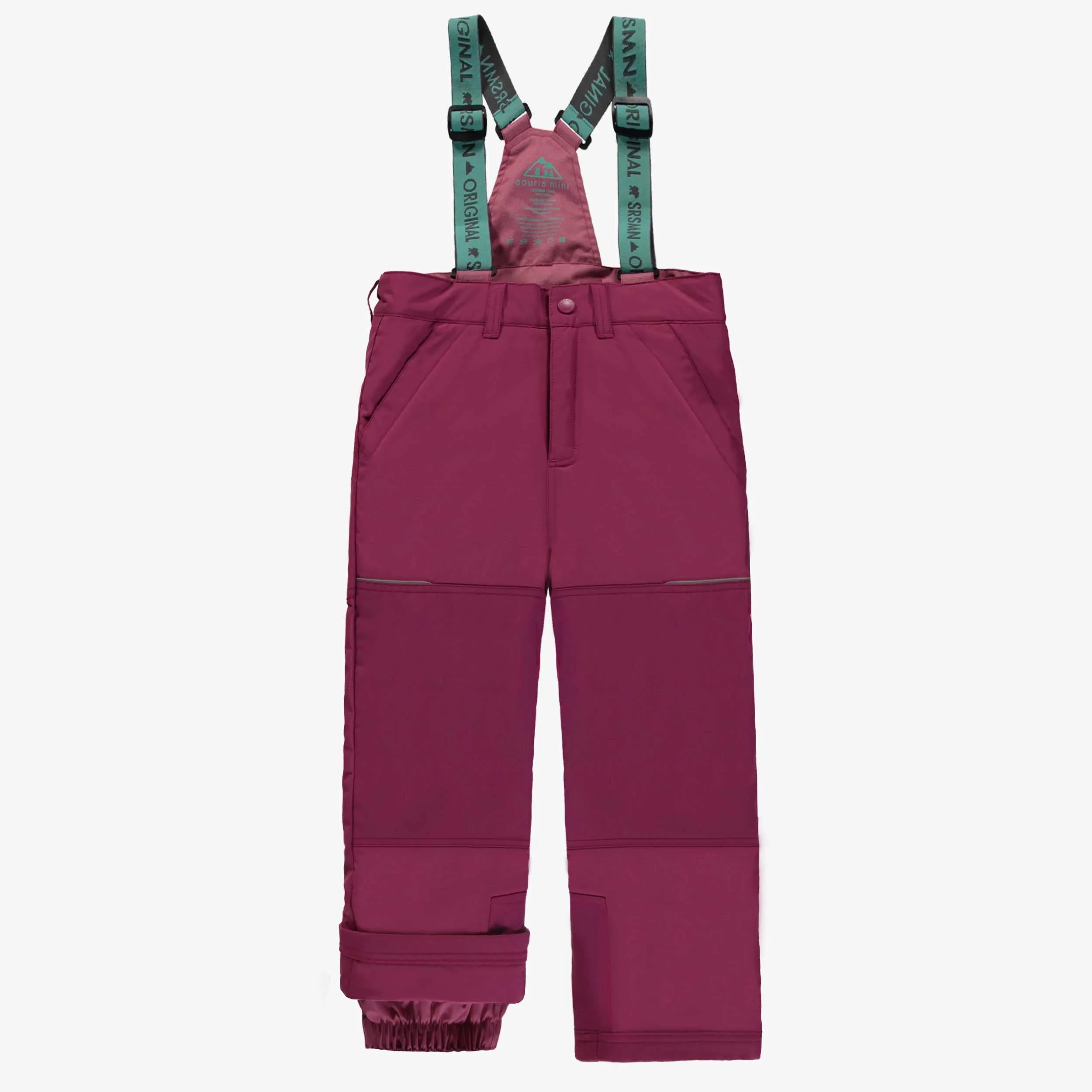 Habit de neige deux pièces rose et turquoise, enfant || Pink and turquoise two piece snowsuit, child