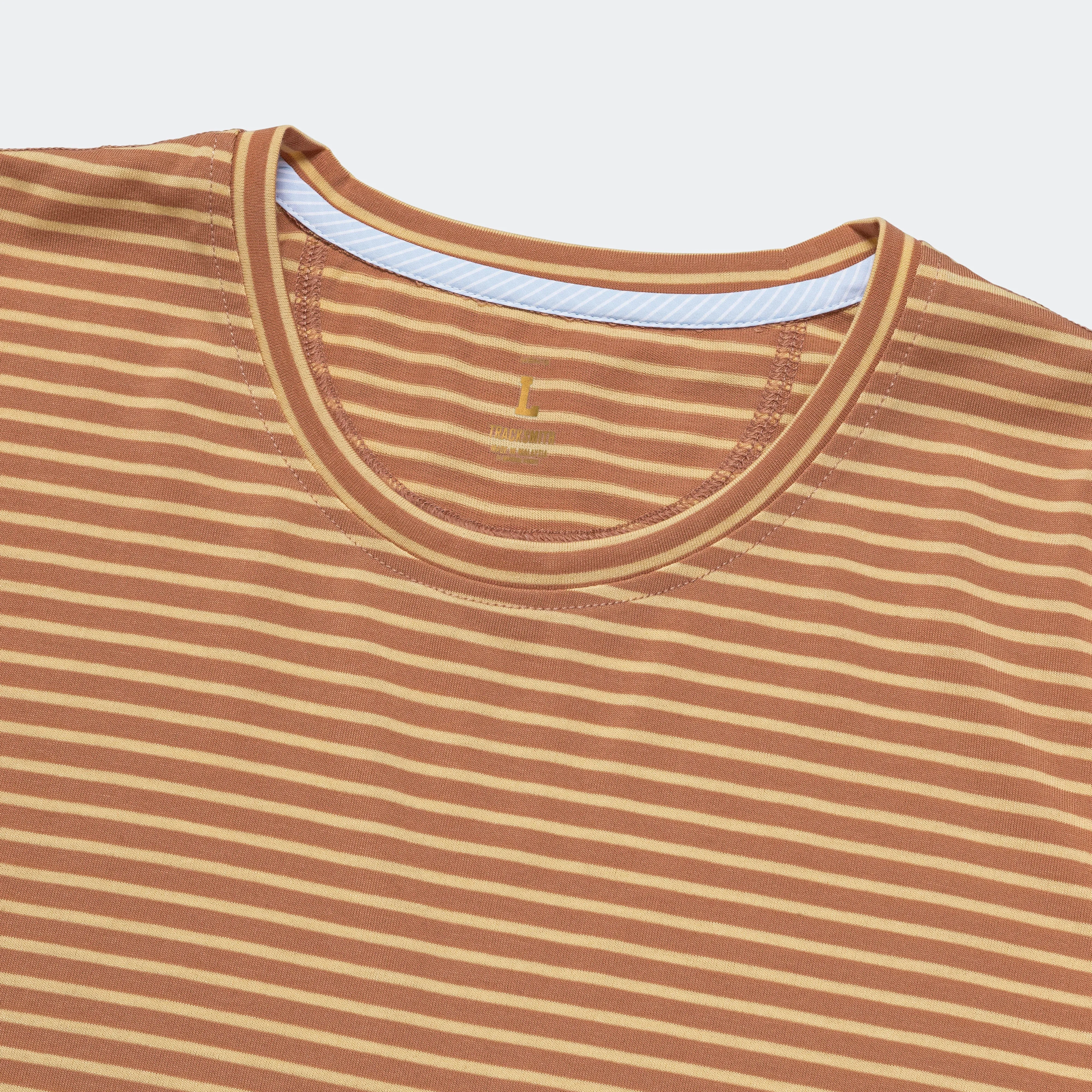 Mens Horizon Tee - Cork Melon Stripe