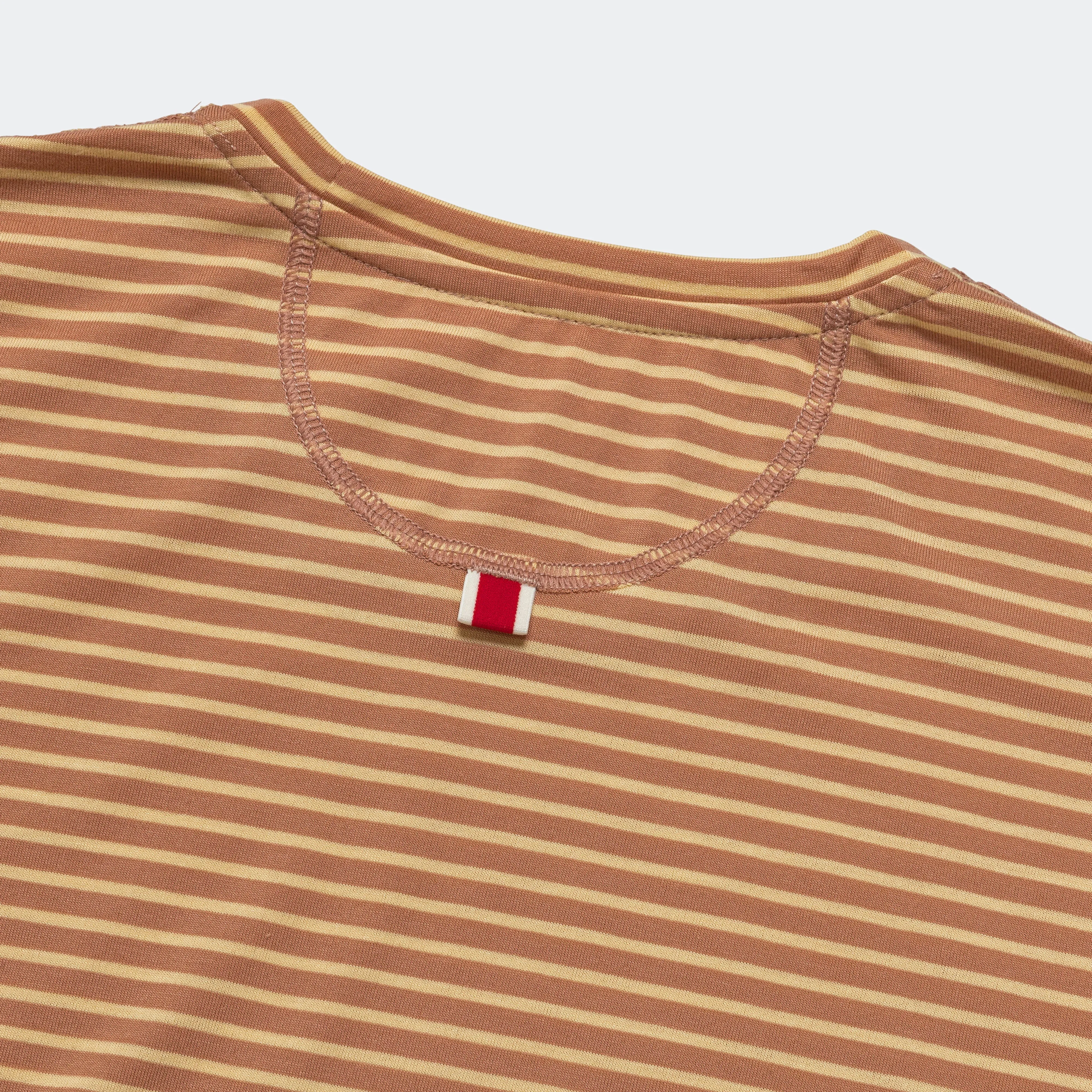 Mens Horizon Tee - Cork Melon Stripe