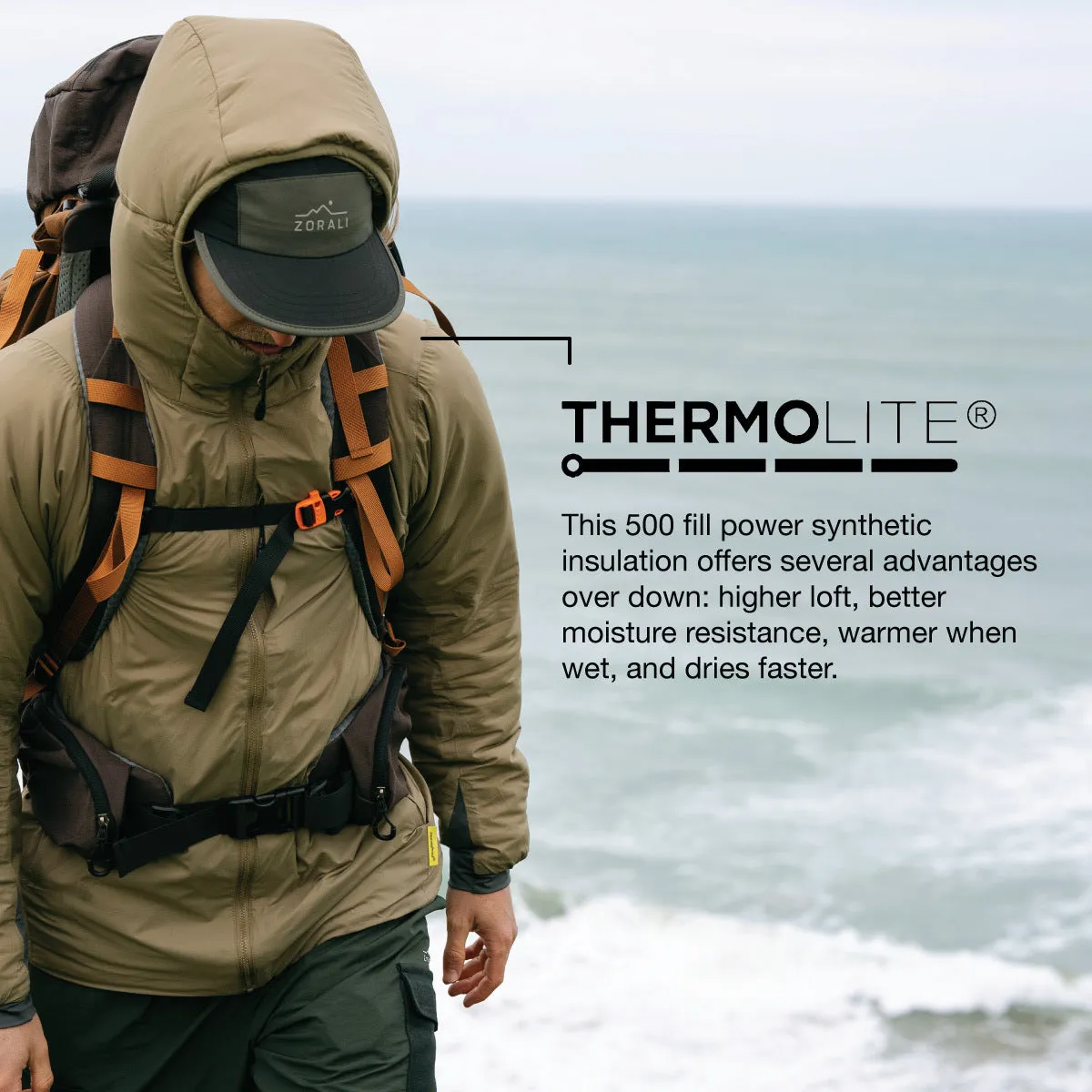 Mens Hotham Thermolite® Jacket Sand