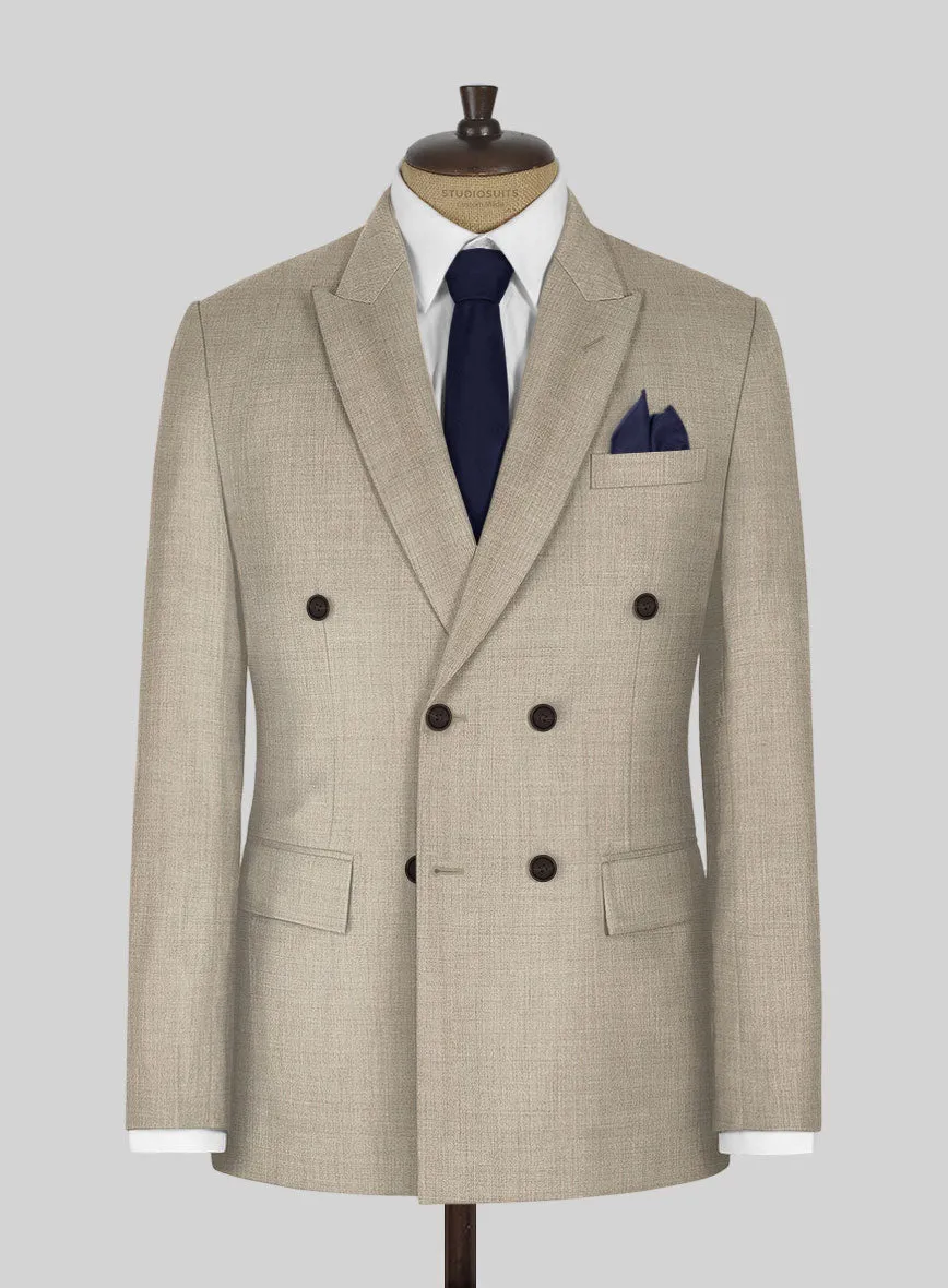 Napolean Melange Khaki Wool Suit