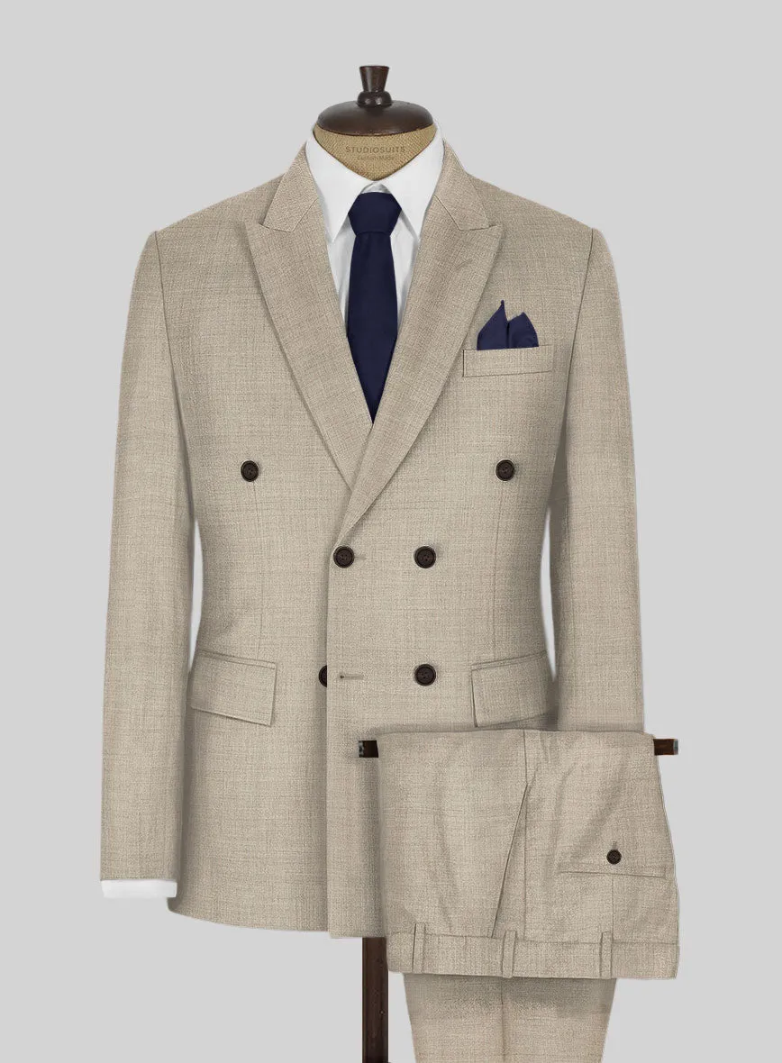 Napolean Melange Khaki Wool Suit