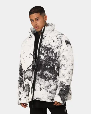 Saint Morta Acid Puffer Jacket White/Grey/Black