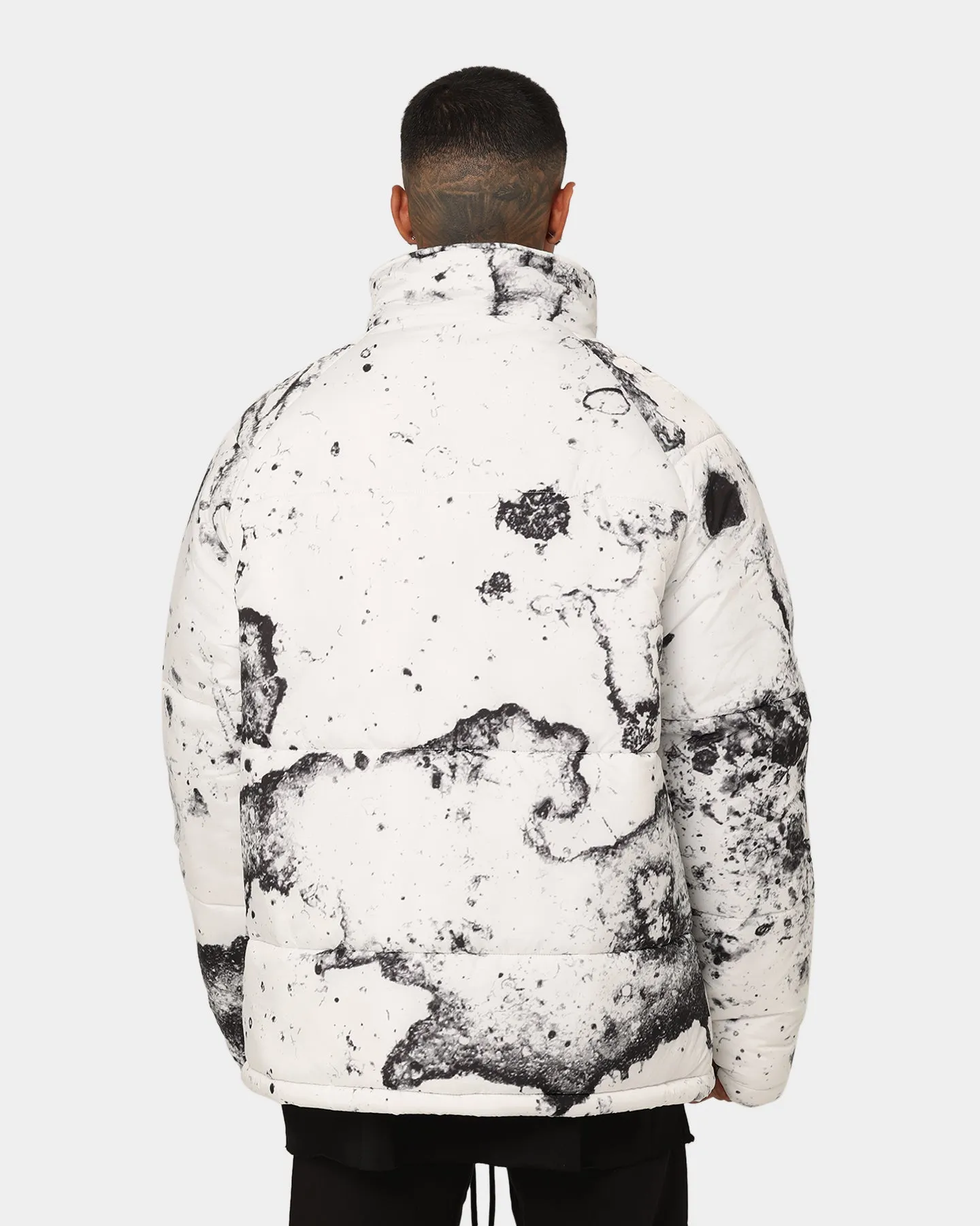 Saint Morta Acid Puffer Jacket White/Grey/Black