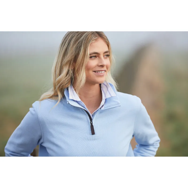 Schoffel Appletree Bay 1/4 Zip Ladies Jumper - Sky Blue