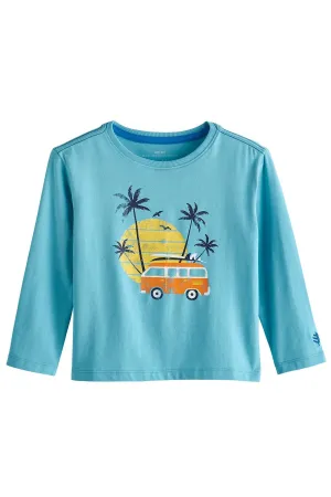 Toddler Coco Plum Everyday Long Sleeve Graphic T-Shirt  |  Aruba Blue Van Life