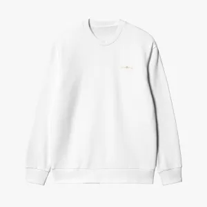 Unisex Garment-Dyed White Sweatshirt