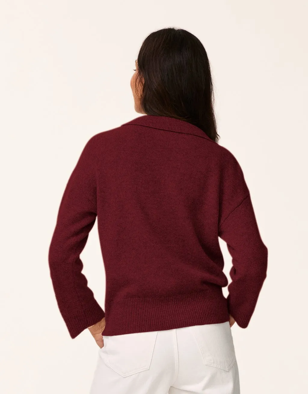 unsubscribed cashmere polo sweater