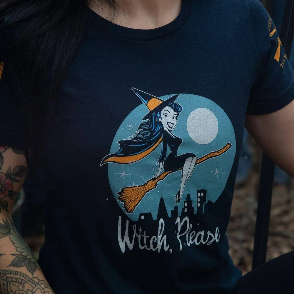 Women's Witch, Please Slim Fit T-Shirt - Midnight Navy