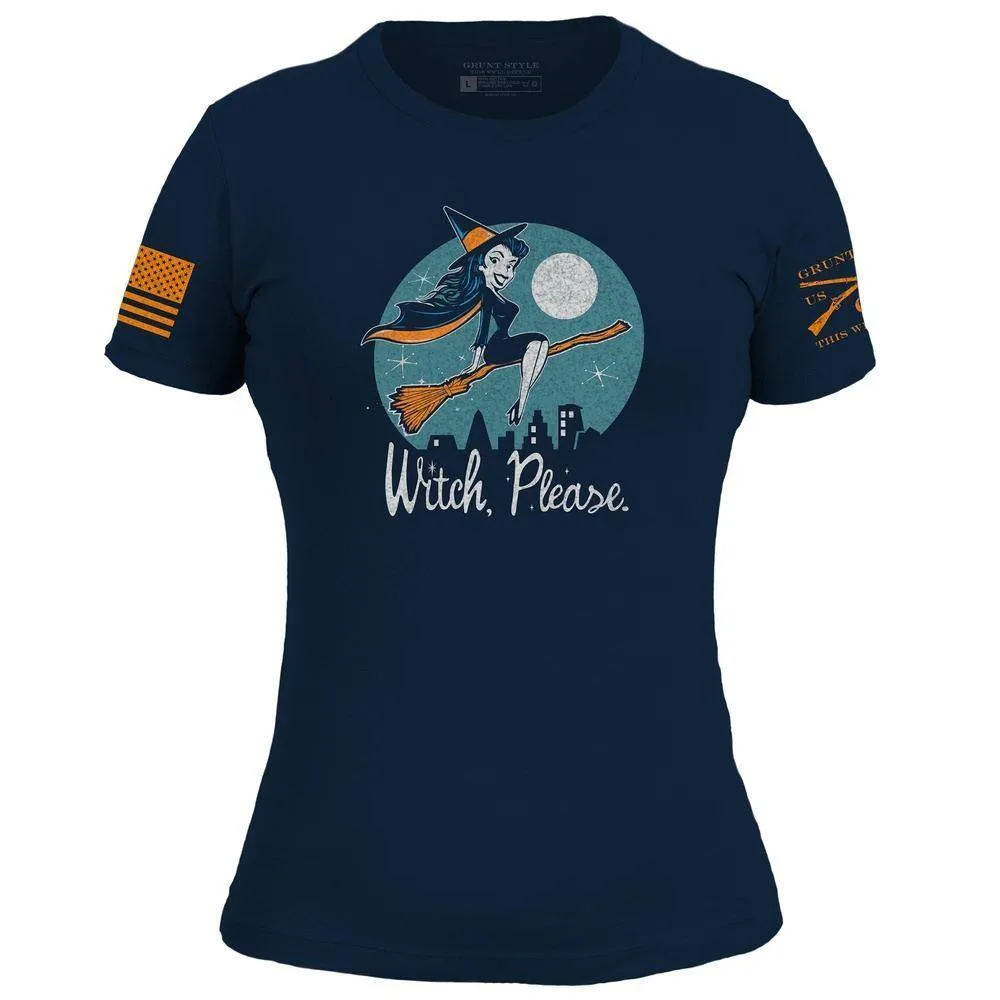 Women's Witch, Please Slim Fit T-Shirt - Midnight Navy